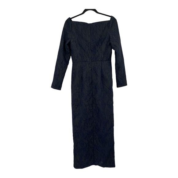 Kay Unger dress Jude Column gown dark midnight size 6 - Picture 5 of 8